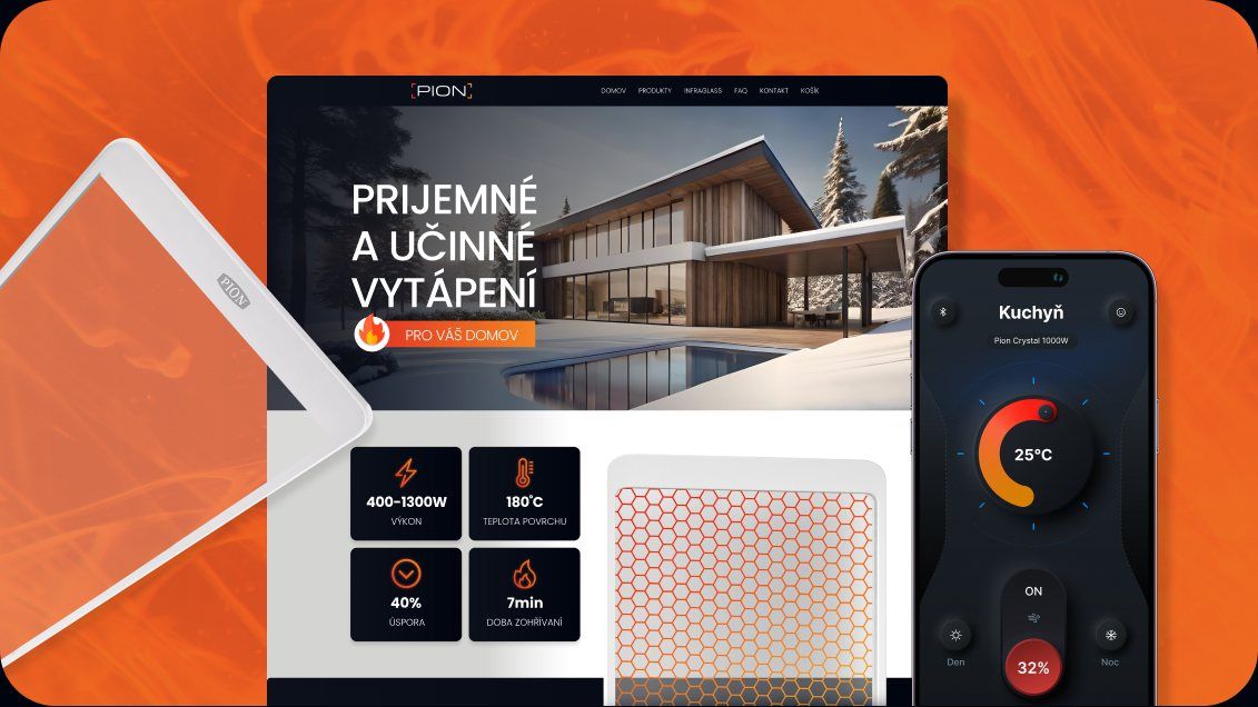 Ukázka webu Pion.cz