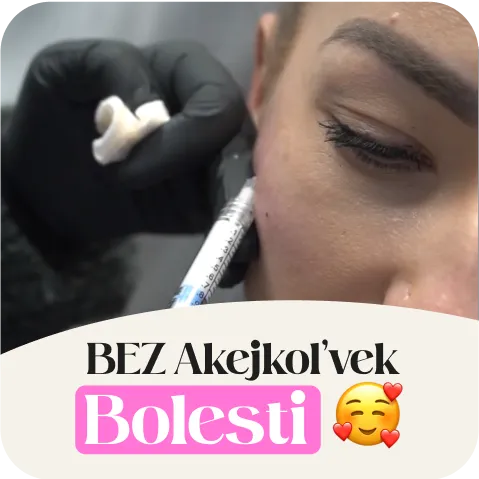 Reklamné grafiky estetickej kliniky so snímkami ošetrení a nápismi o riešení bez skalpela, Estetická klinika, obrázok 4